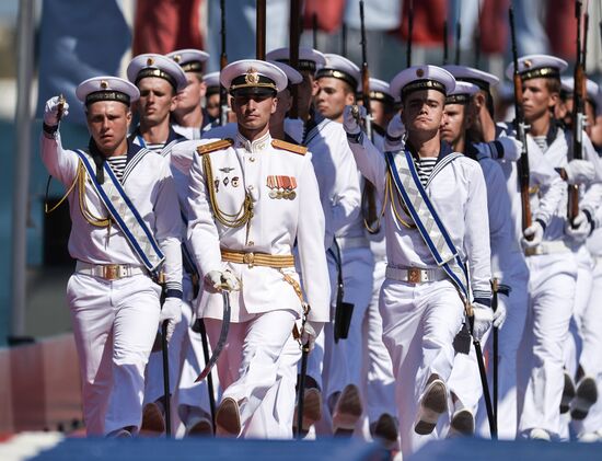 Russia Navy Day Parade Rehearsal 