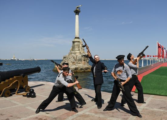 Russia Navy Day Parade Rehearsal 