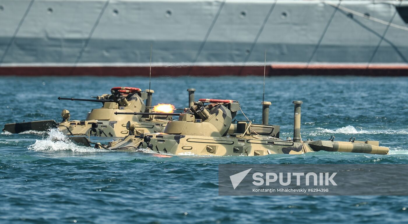 Russia Navy Day Parade Rehearsal