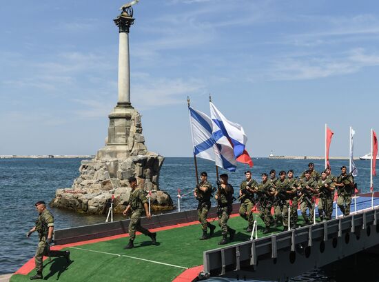 Russia Navy Day Parade Rehearsal 