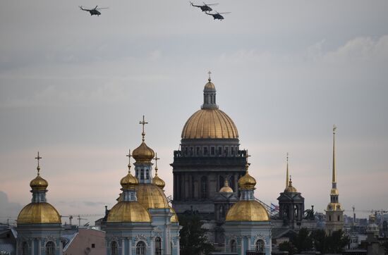 Russia Navy Day Parade Rehearsal 