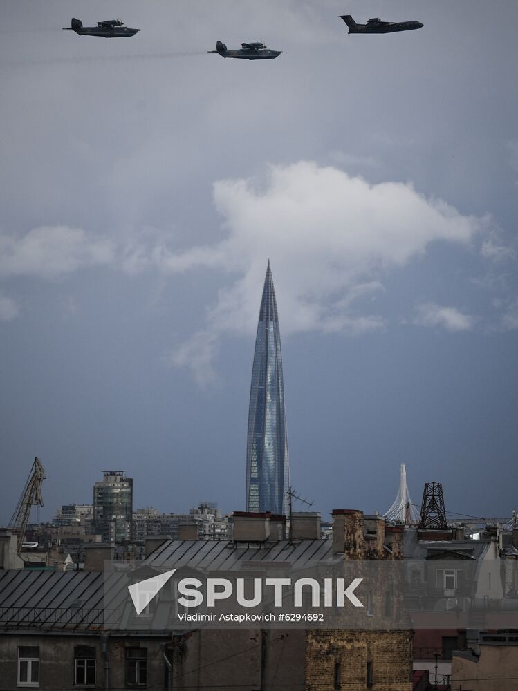 Russia Navy Day Parade Rehearsal 