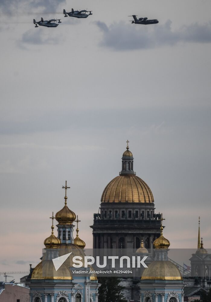 Russia Navy Day Parade Rehearsal