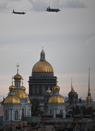 Russia Navy Day Parade Rehearsal 