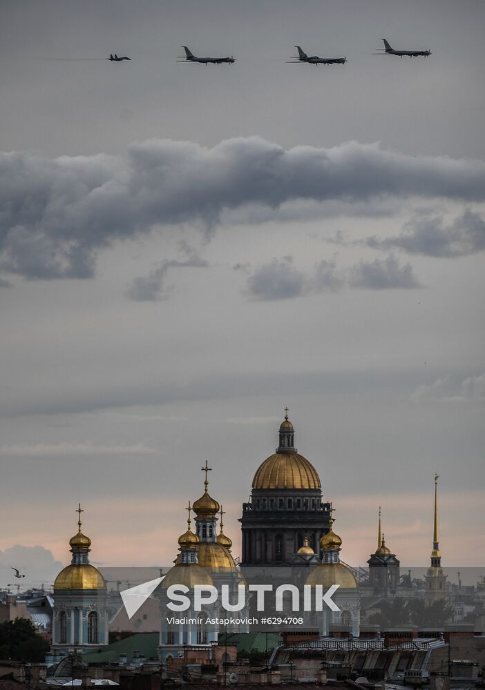 Russia Navy Day Parade Rehearsal