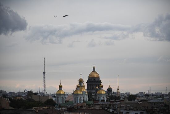 Russia Navy Day Parade Rehearsal 