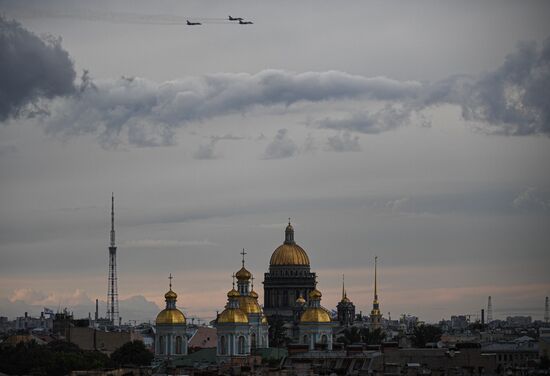 Russia Navy Day Parade Rehearsal 