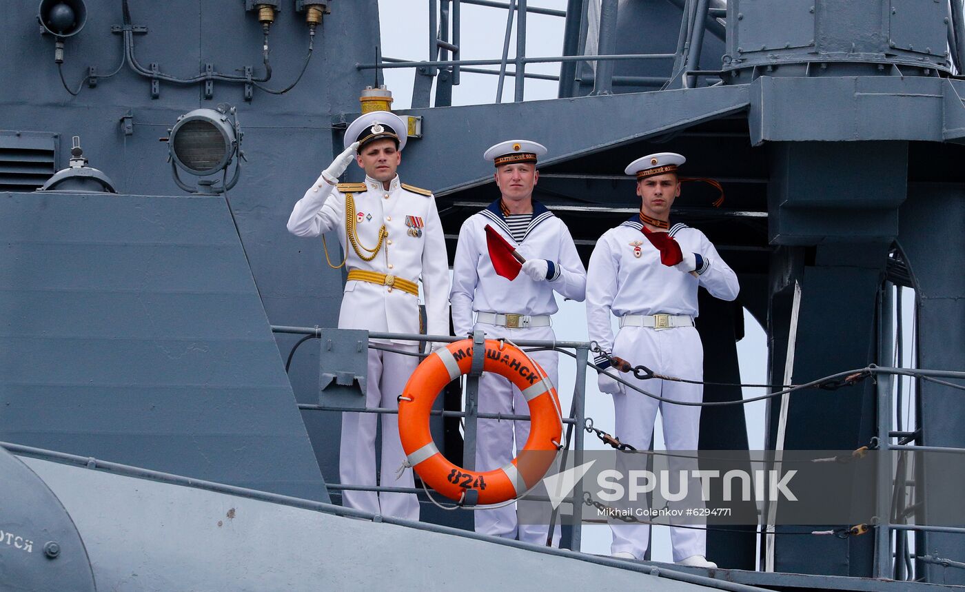 Russia Navy Day Parade Rehearsal