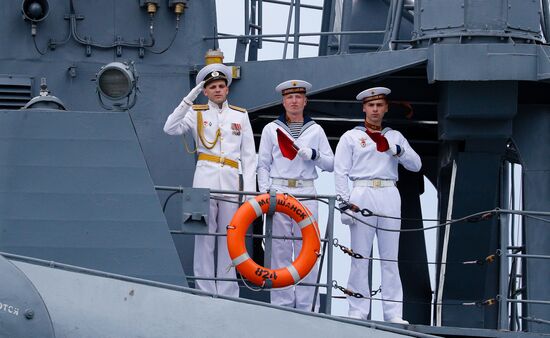 Russia Navy Day Parade Rehearsal 