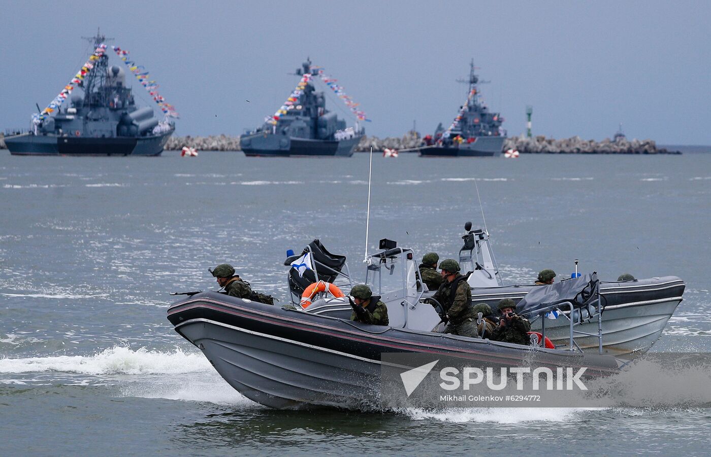 Russia Navy Day Parade Rehearsal