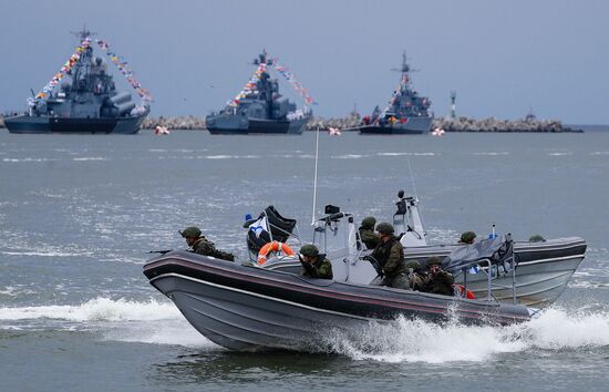 Russia Navy Day Parade Rehearsal 