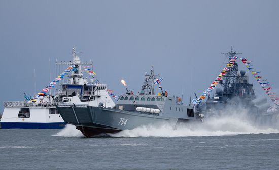 Russia Navy Day Parade Rehearsal 