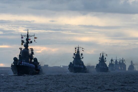 Russia Navy Day Parade Rehearsal 