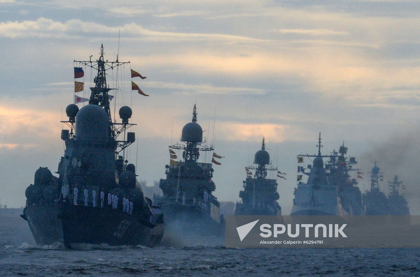 Russia Navy Day Parade Rehearsal