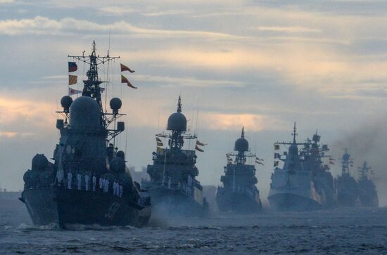 Russia Navy Day Parade Rehearsal 