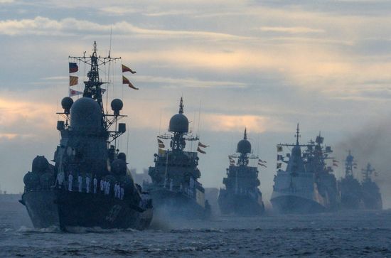 Russia Navy Day Parade Rehearsal 