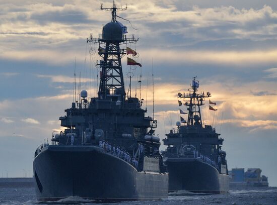Russia Navy Day Parade Rehearsal 