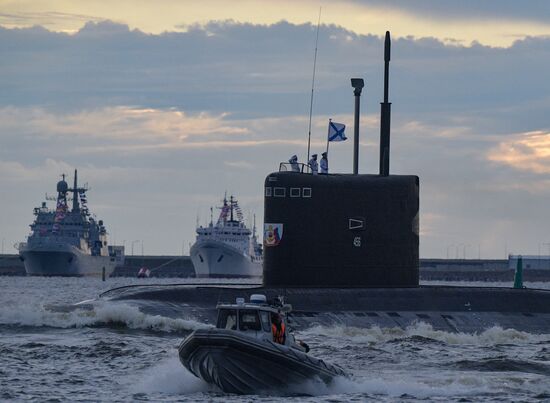 Russia Navy Day Parade Rehearsal 