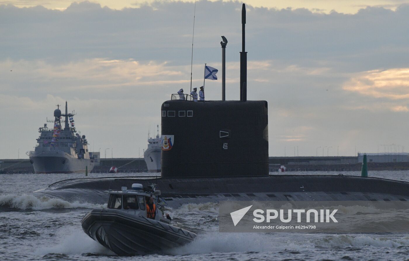 Russia Navy Day Parade Rehearsal
