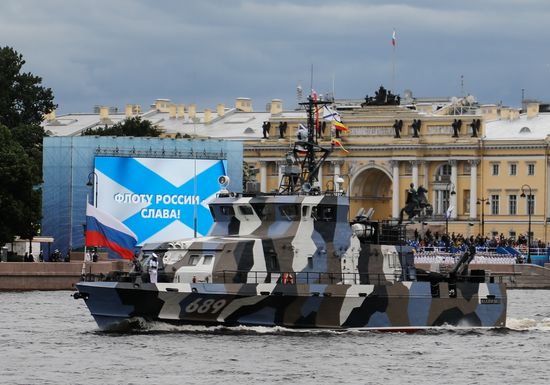 Russia Navy Day Parade Rehearsal 