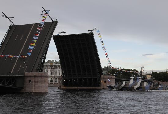 Russia Navy Day Parade Rehearsal 
