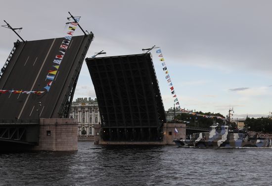 Russia Navy Day Parade Rehearsal 