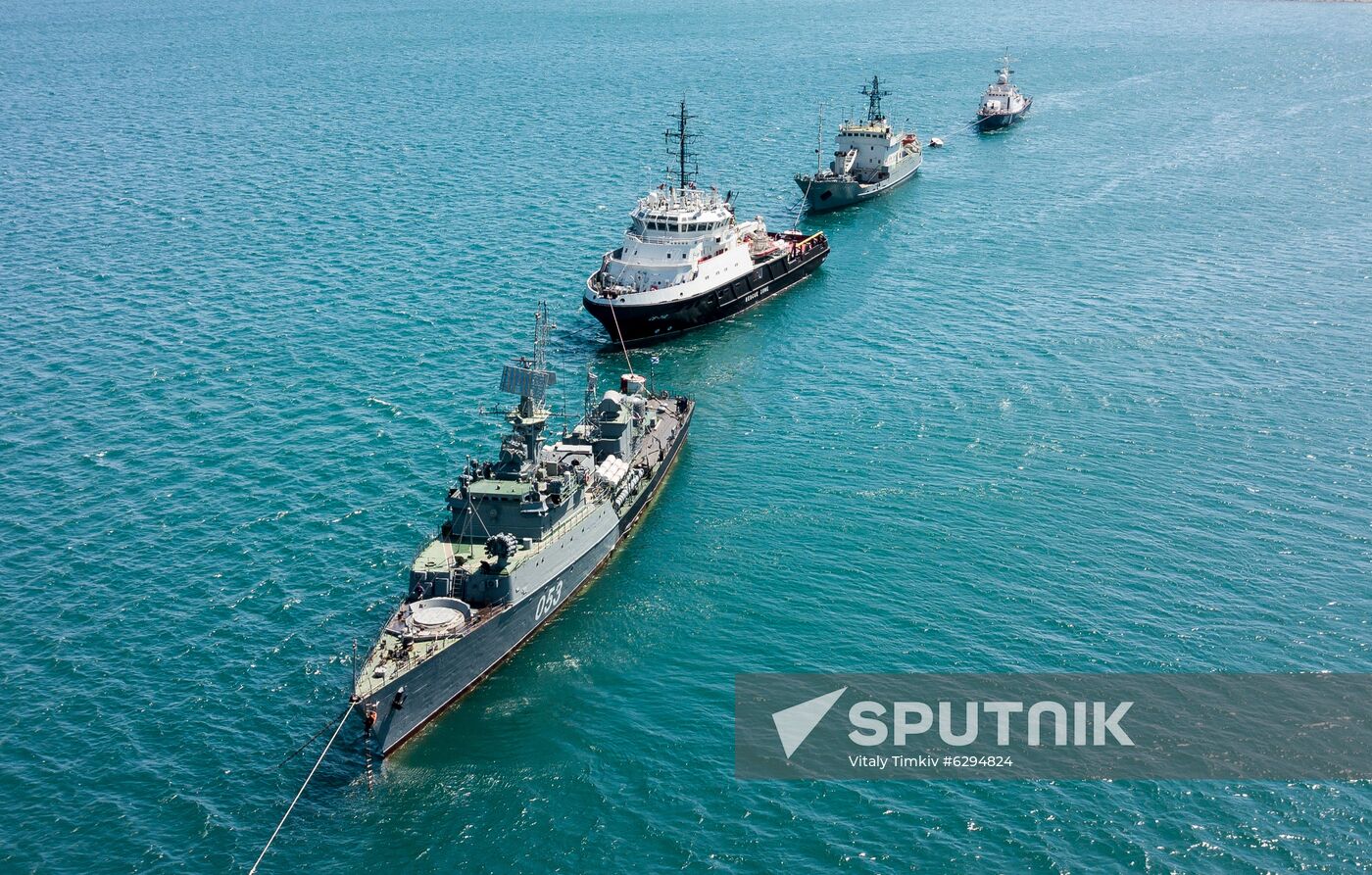 Russia Navy Day Parade Rehearsal