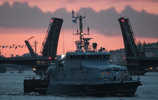 Russia Navy Day Parade Rehearsal 
