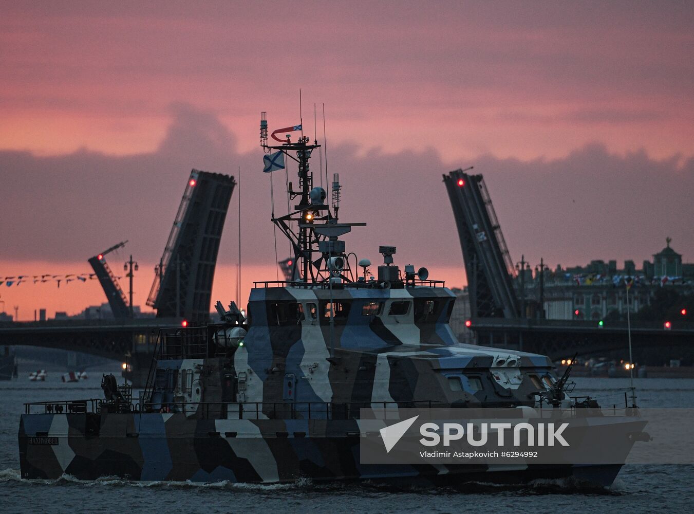 Russia Navy Day Parade Rehearsal