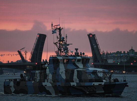 Russia Navy Day Parade Rehearsal 