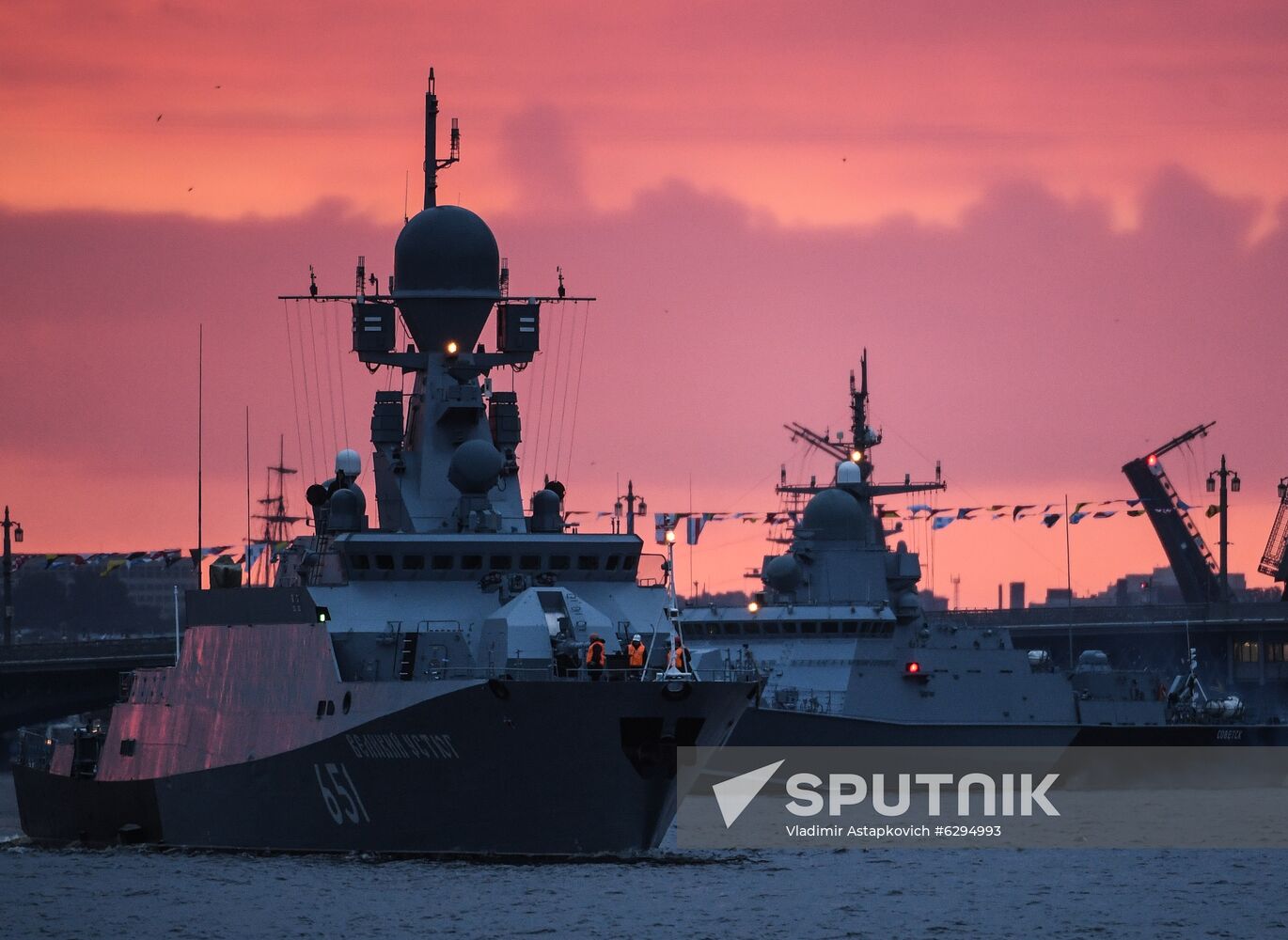 Russia Navy Day Parade Rehearsal