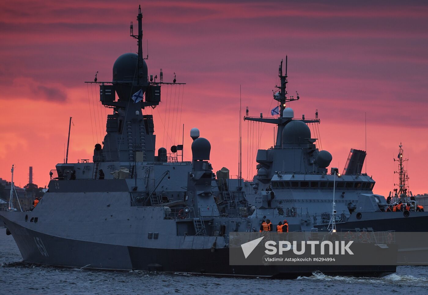 Russia Navy Day Parade Rehearsal