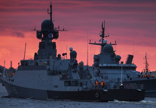 Russia Navy Day Parade Rehearsal 