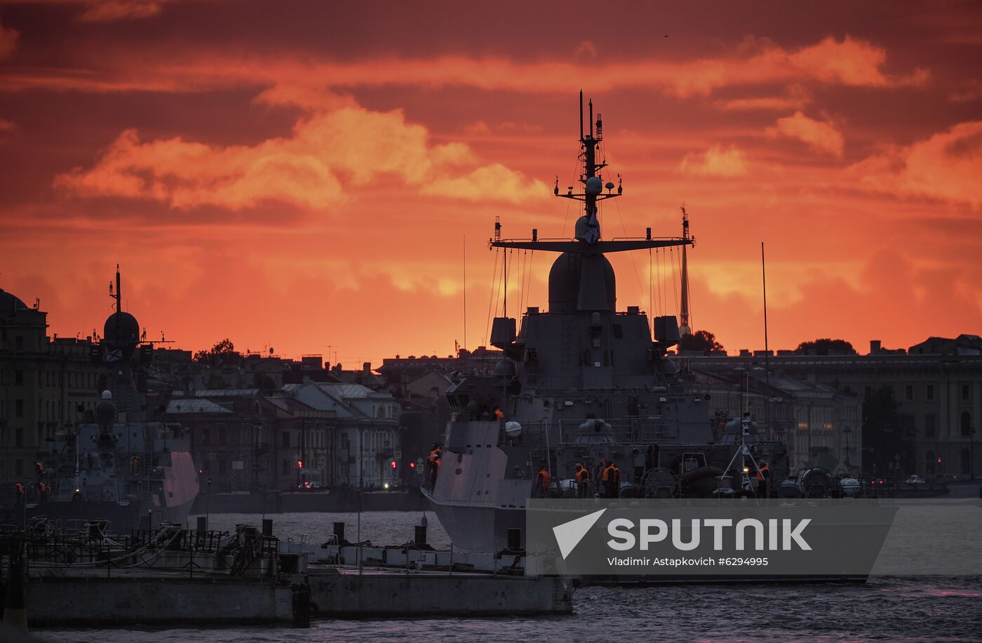 Russia Navy Day Parade Rehearsal