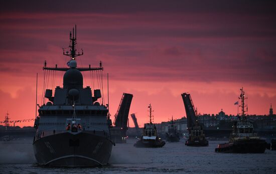 Russia Navy Day Parade Rehearsal 