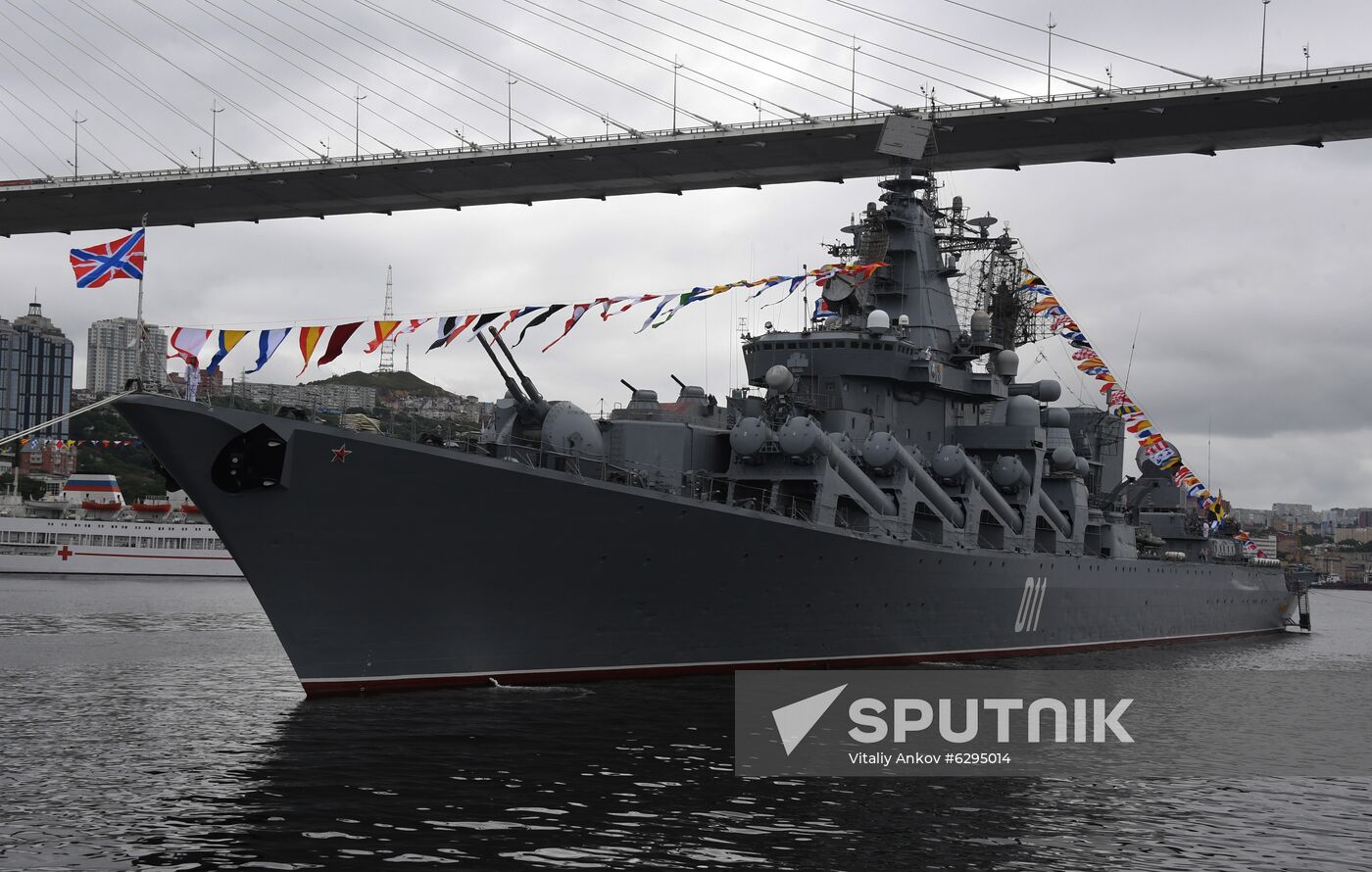 Russia Navy Day Parade Rehearsal