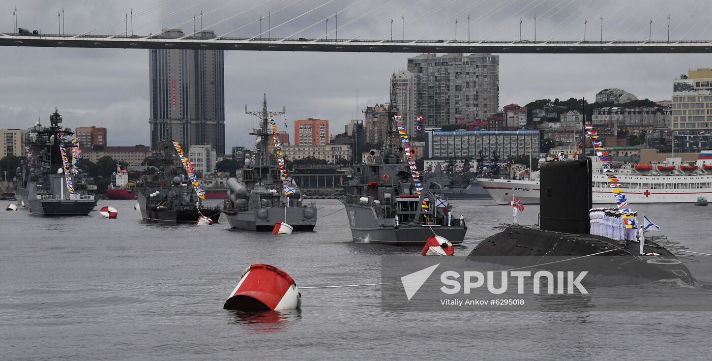 Russia Navy Day Parade Rehearsal