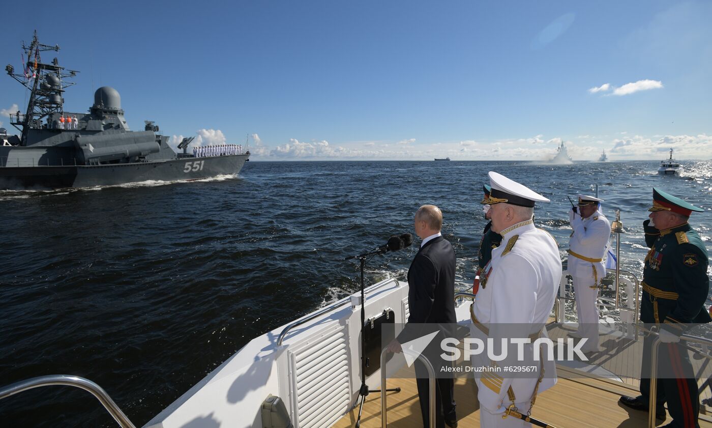 Russia Putin Navy Day Parade