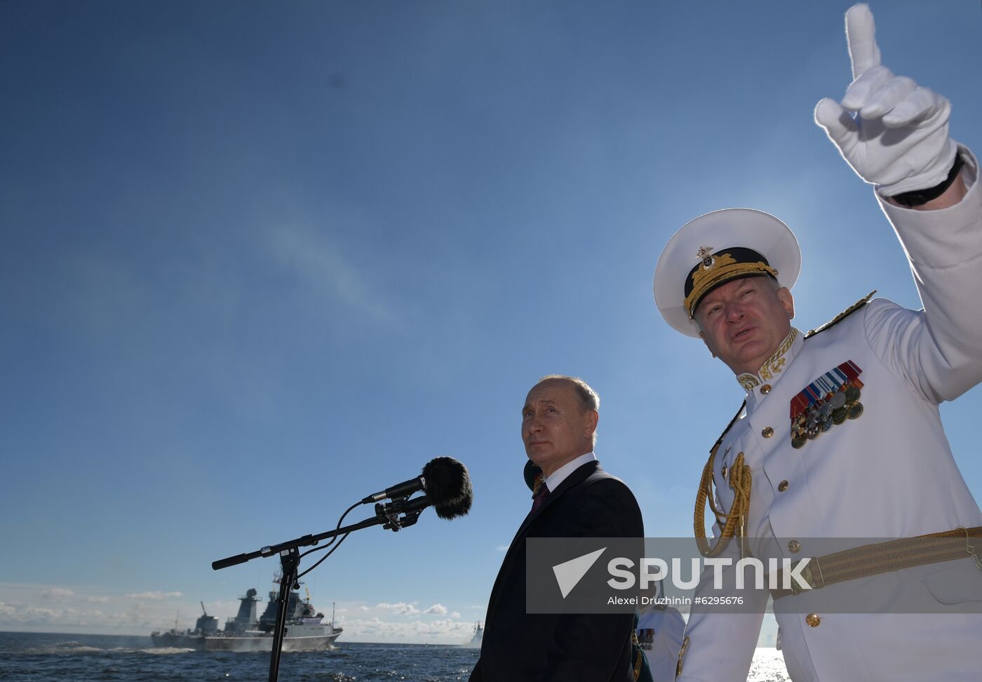 Russia Putin Navy Day Parade 