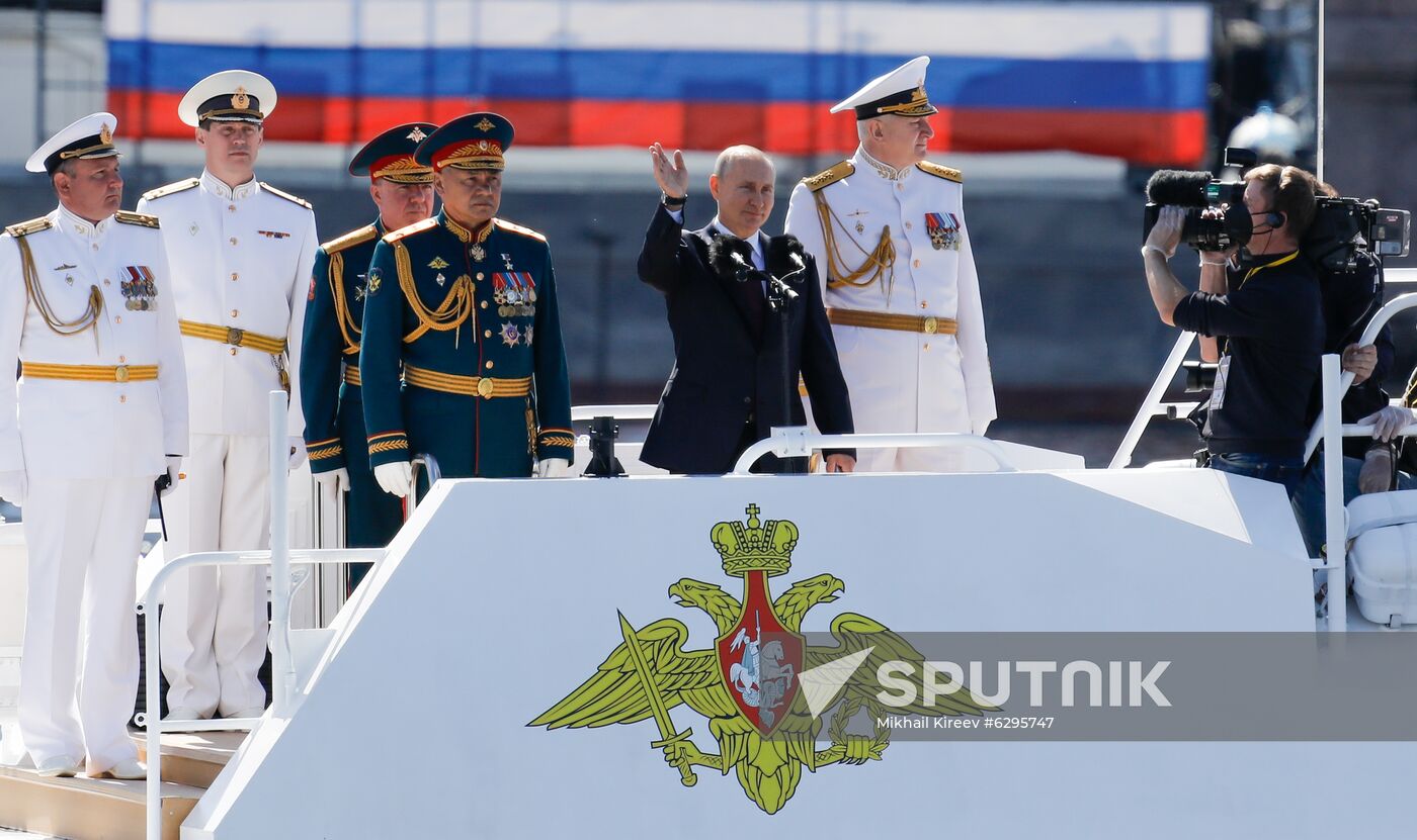 Russia Putin Navy Day Parade