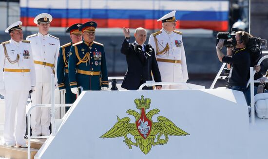Russia Putin Navy Day Parade 