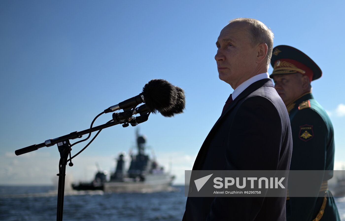 Russia Putin Navy Day Parade