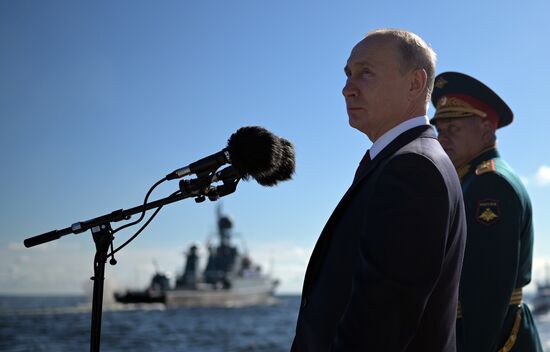 Russia Putin Navy Day Parade 