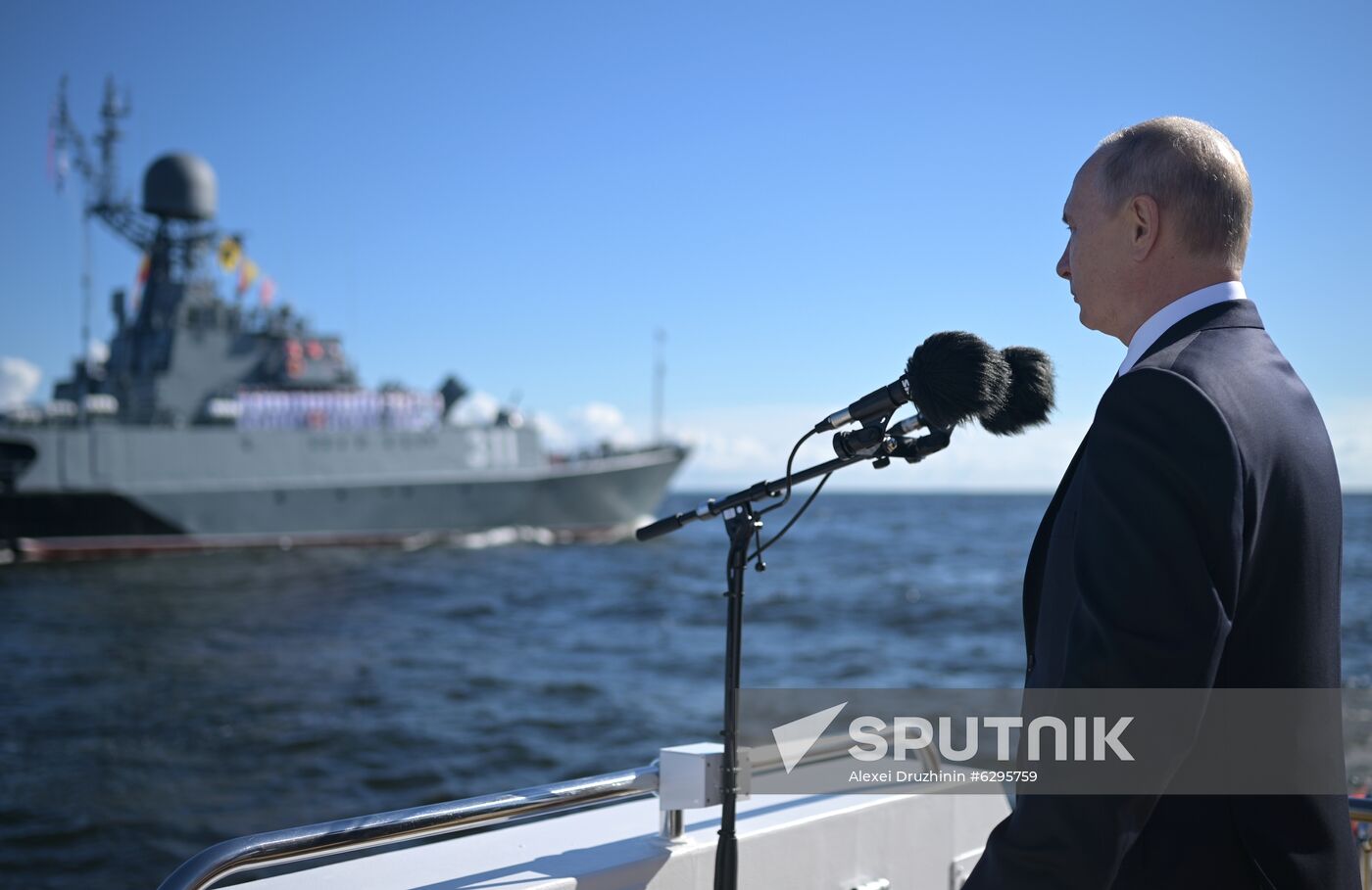Russia Putin Navy Day Parade