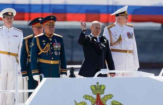 Russia Putin Navy Day Parade 