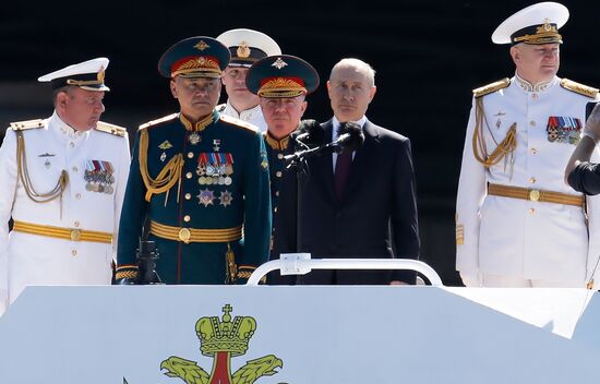 Russia Putin Navy Day Parade 