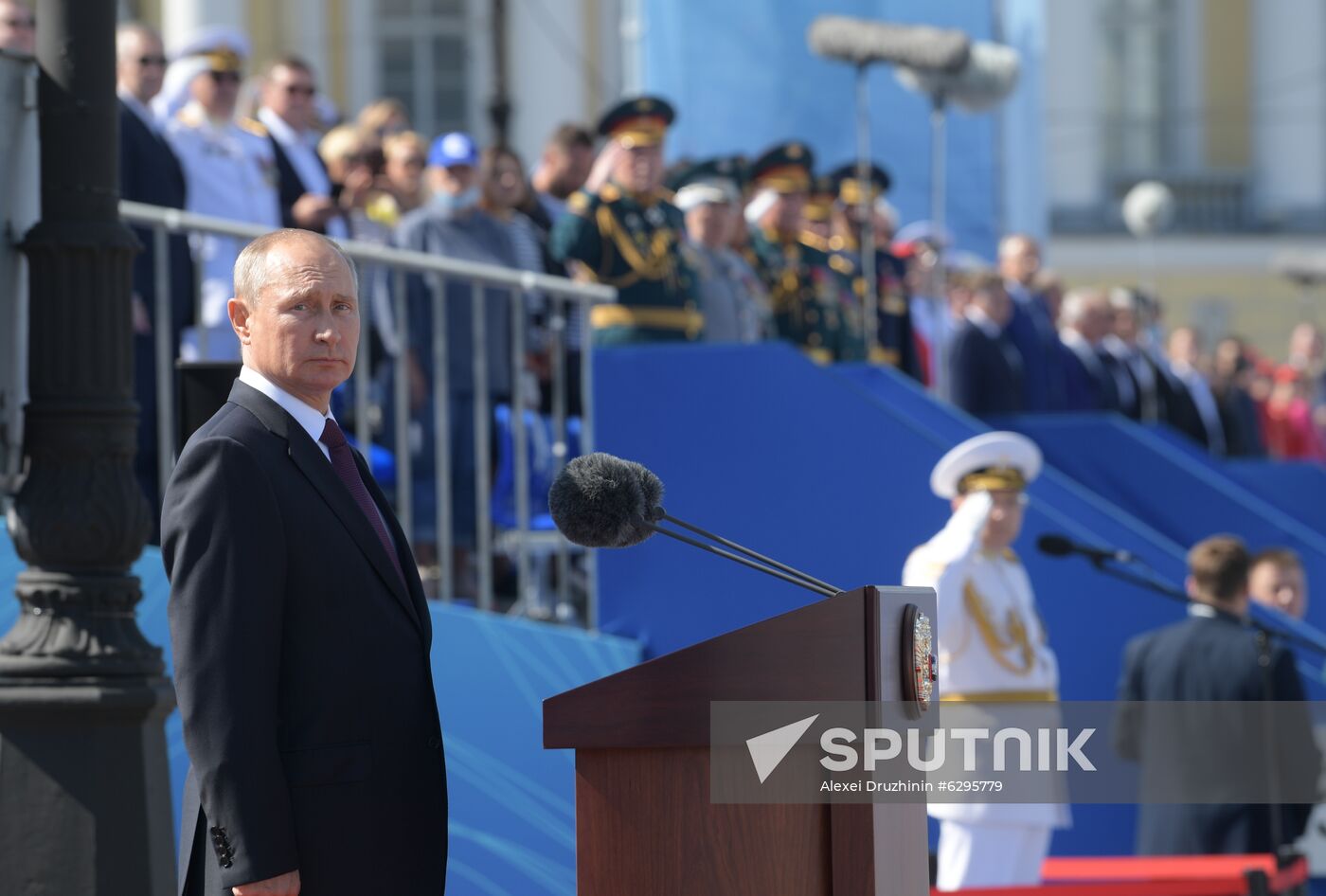 Russia Putin Navy Day Parade 