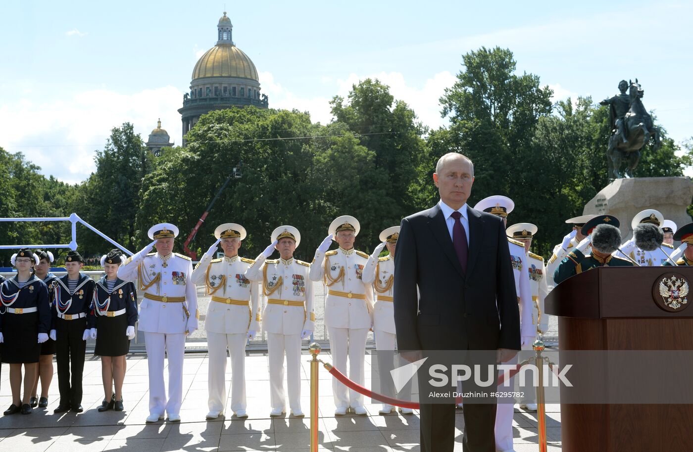 Russia Putin Navy Day Parade