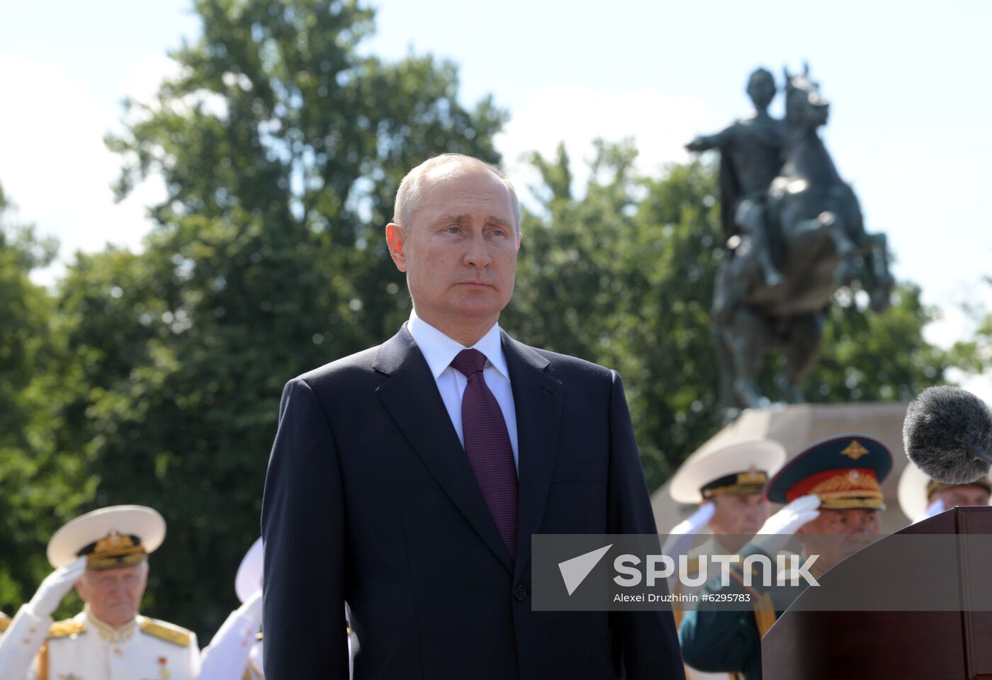 Russia Putin Navy Day Parade
