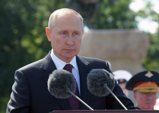 Russia Putin Navy Day Parade 